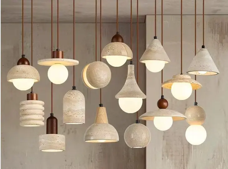 Travertine Table Lamps